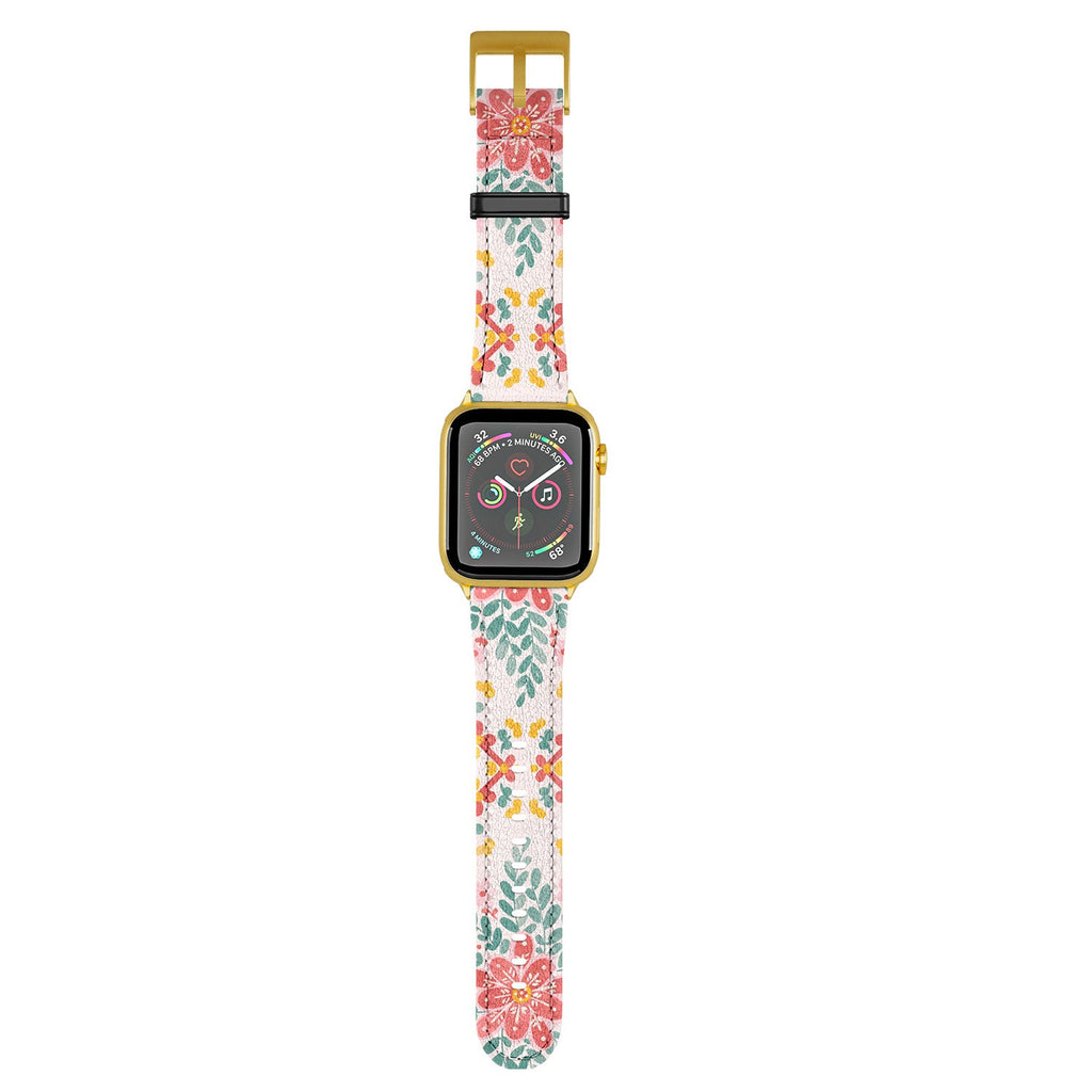 Marta Barragan Camarasa Chic Floral Geometry Apple Watch Band