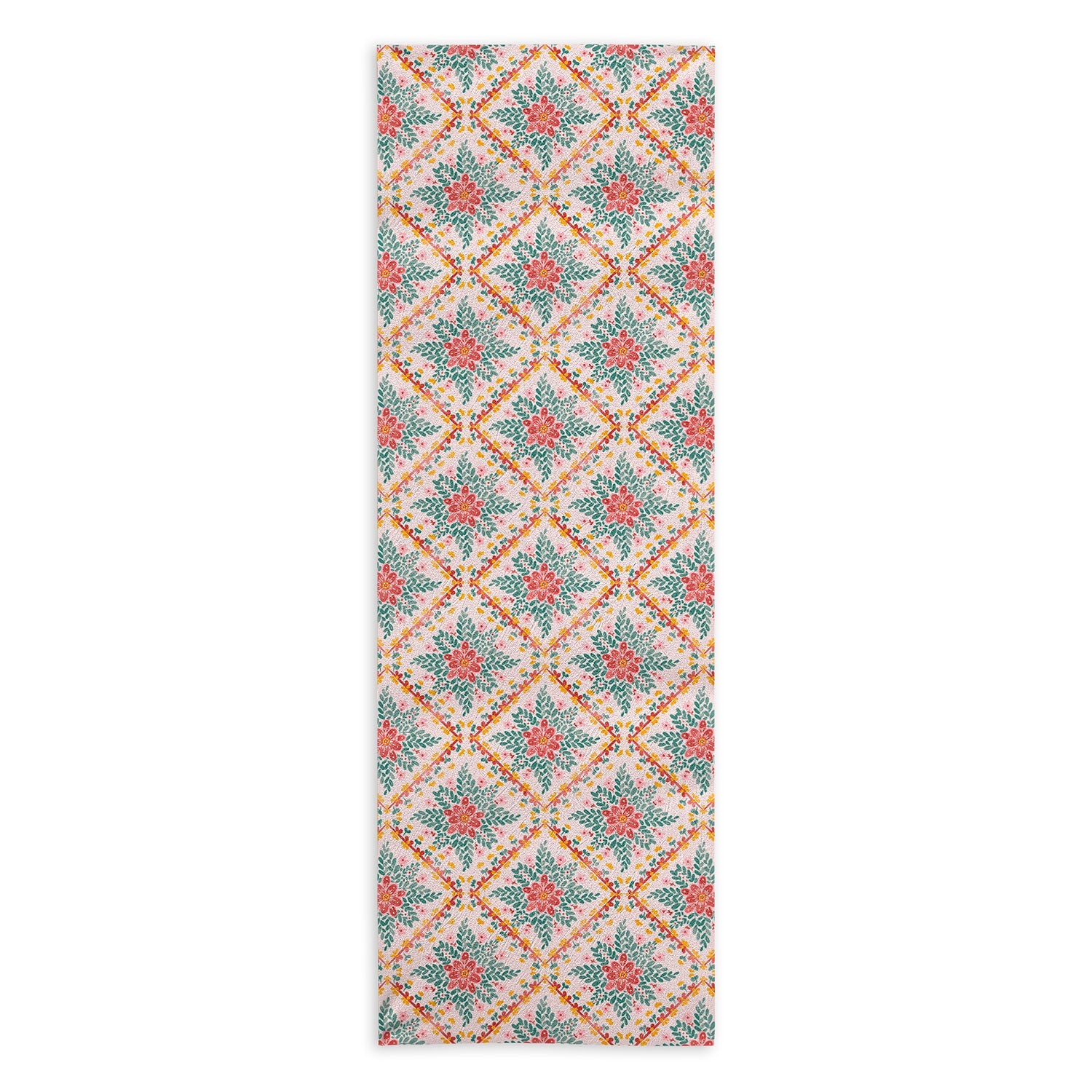 Marta Barragan Camarasa Chic Floral Geometry Yoga Towel