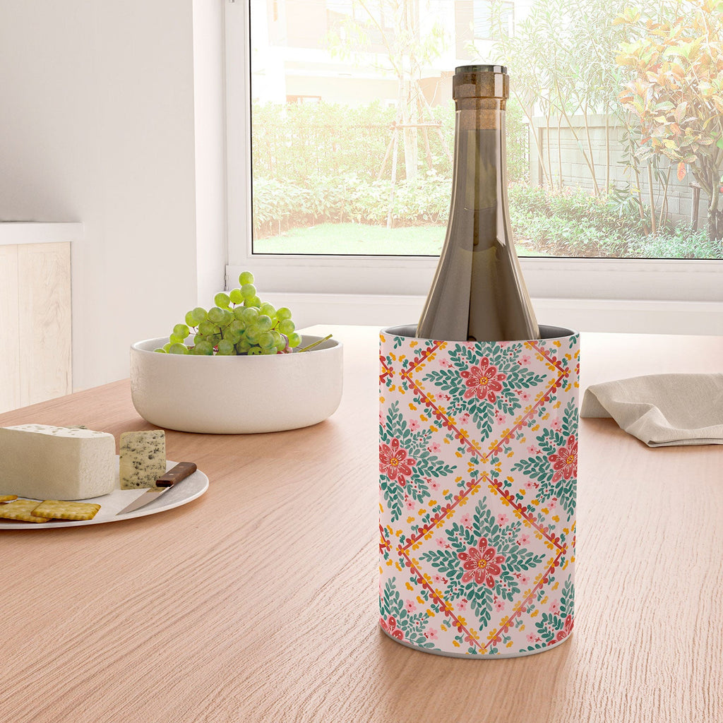 Marta Barragan Camarasa Chic Floral Geometry Wine Chiller