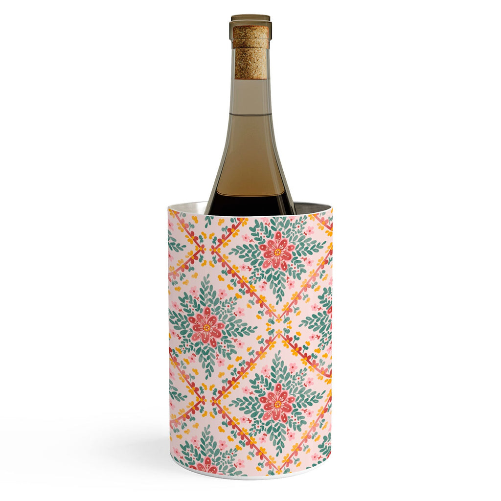 Marta Barragan Camarasa Chic Floral Geometry Wine Chiller