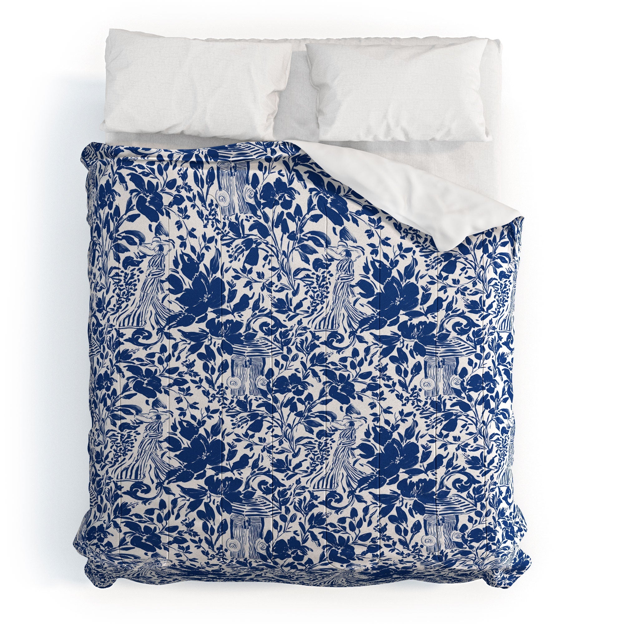 Marta Barragan Camarasa Chic Garden Walk Comforter