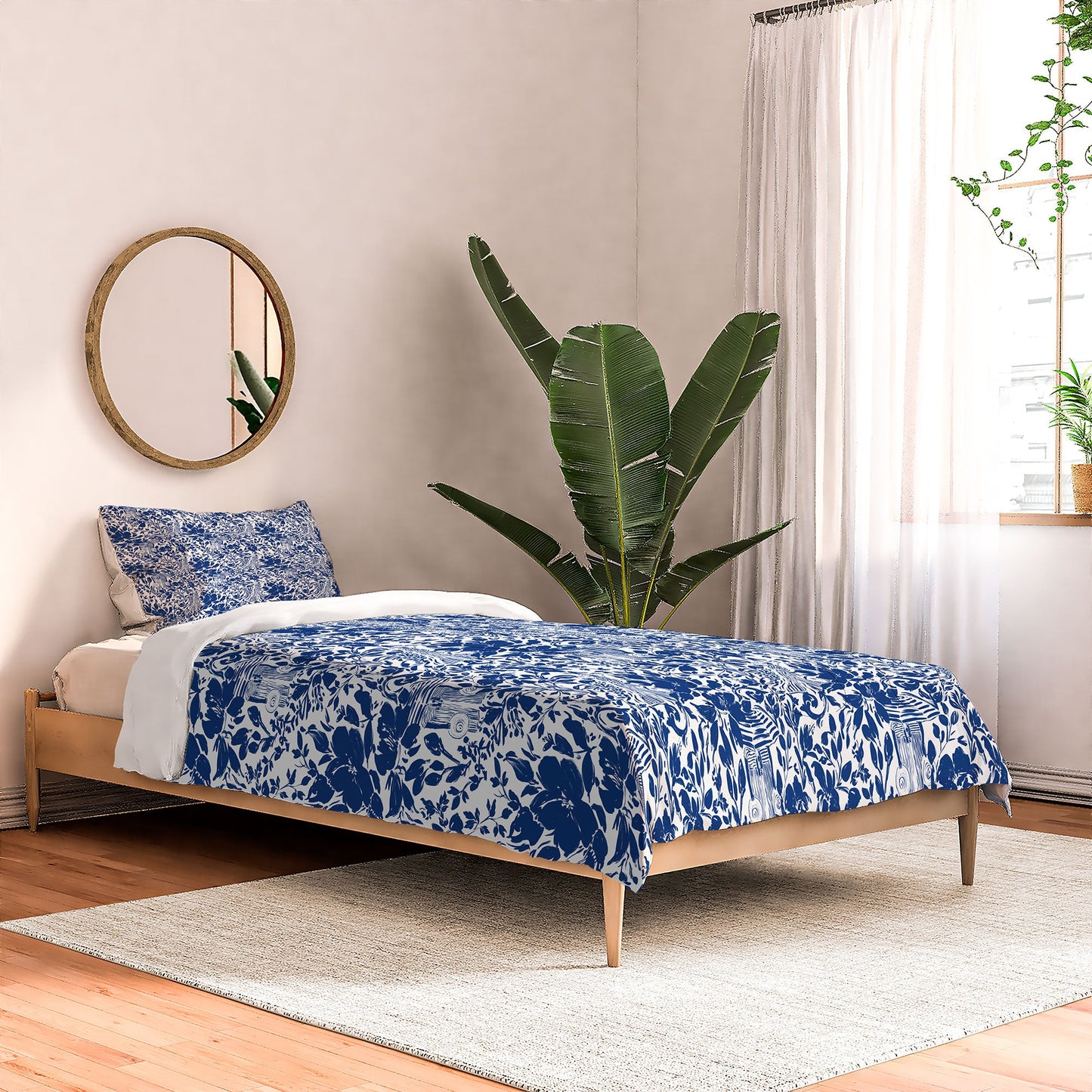 Marta Barragan Camarasa Chic Garden Walk Comforter