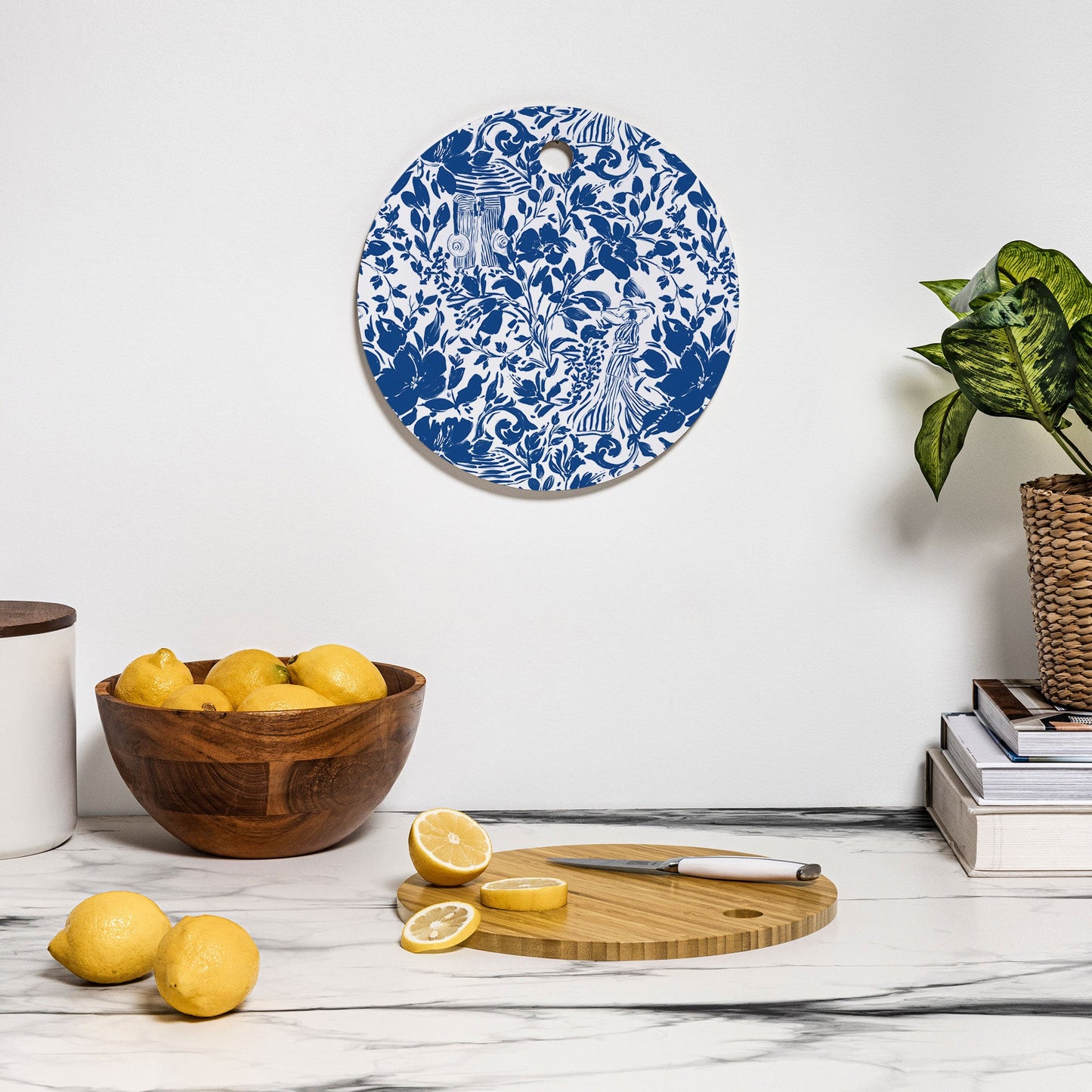Marta Barragan Camarasa Chic Garden Walk Cutting Board Round