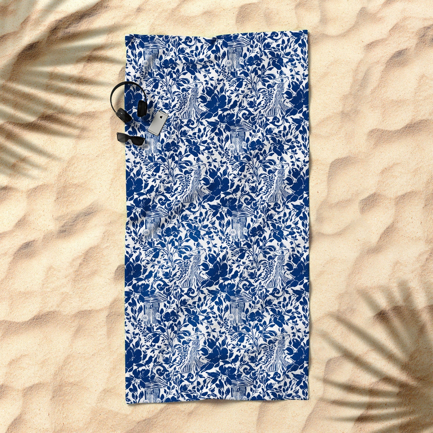 Marta Barragan Camarasa Chic Garden Walk Beach Towel