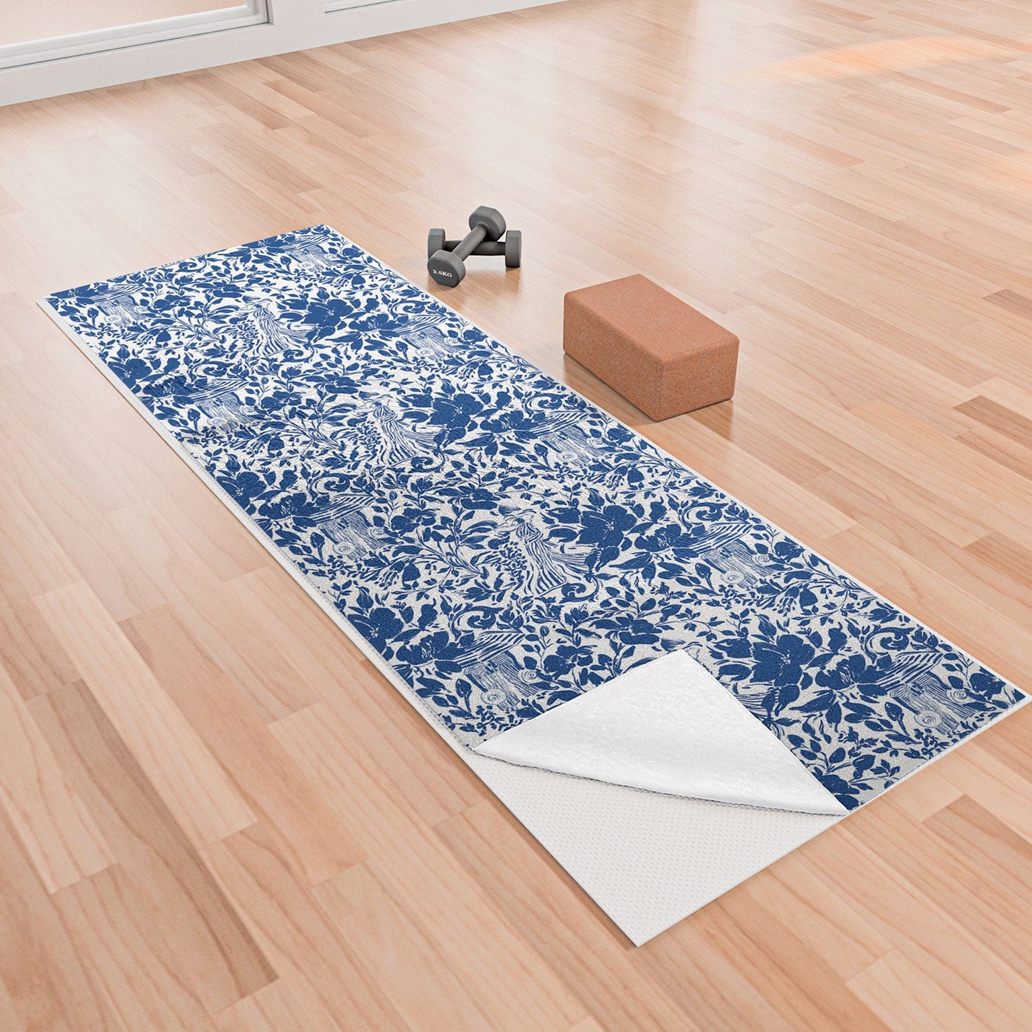 Marta Barragan Camarasa Chic Garden Walk Yoga Towel