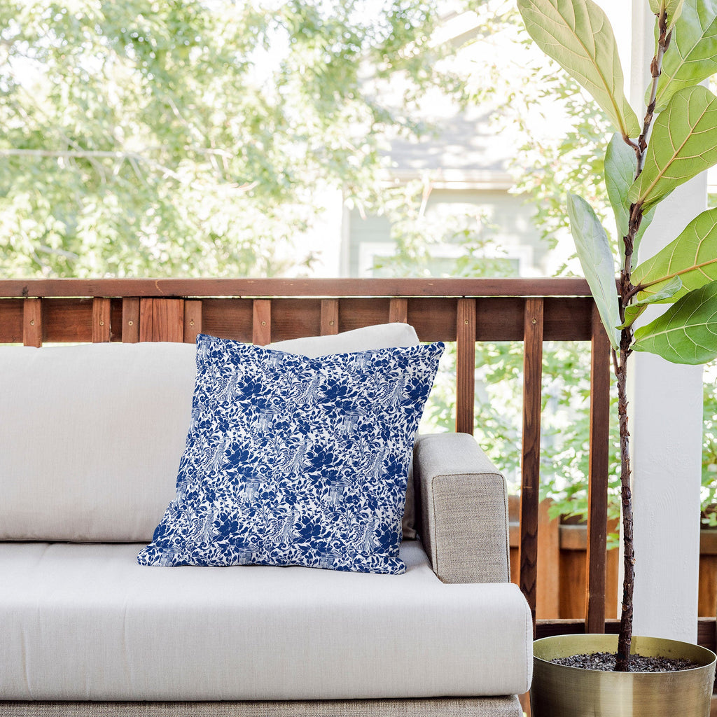 Marta Barragan Camarasa Chic Garden Walk Outdoor Throw Pillow