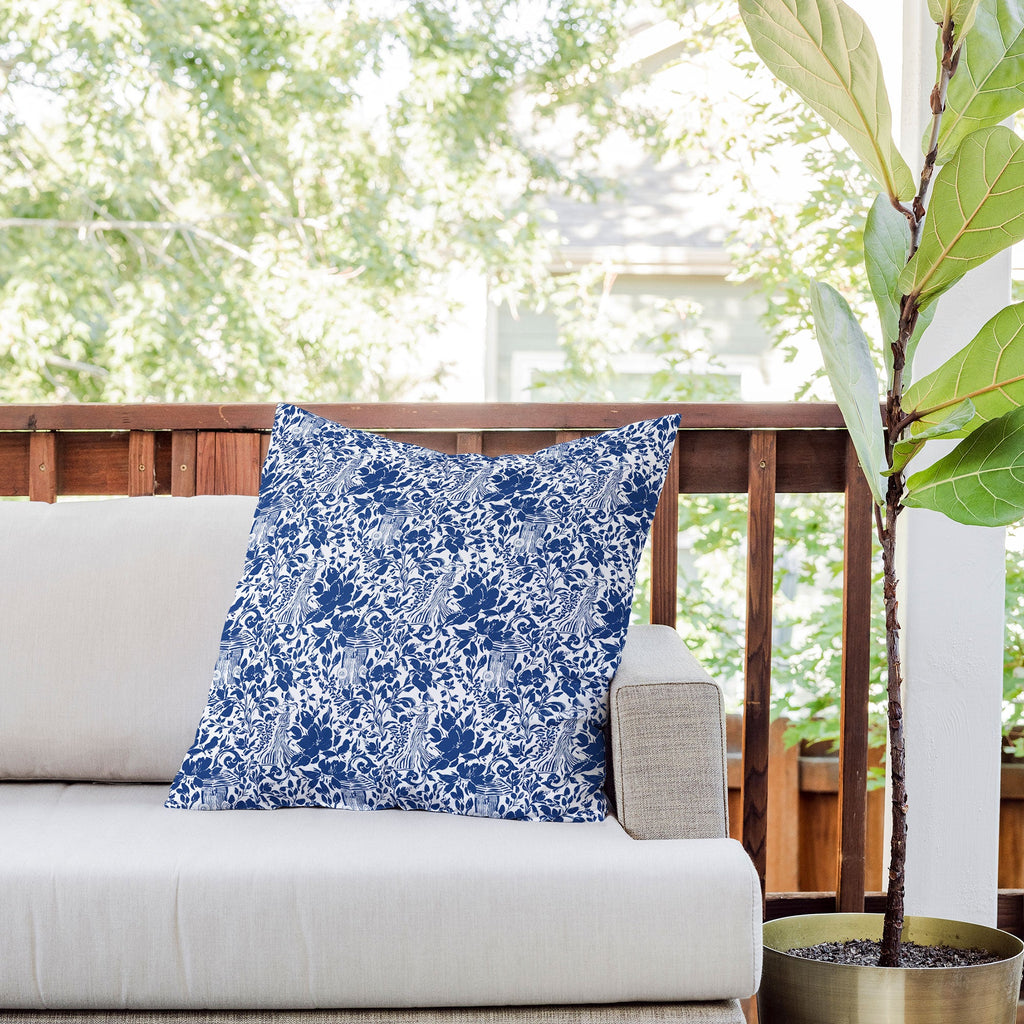 Marta Barragan Camarasa Chic Garden Walk Outdoor Throw Pillow