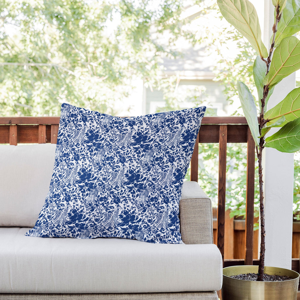 Marta Barragan Camarasa Chic Garden Walk Outdoor Throw Pillow