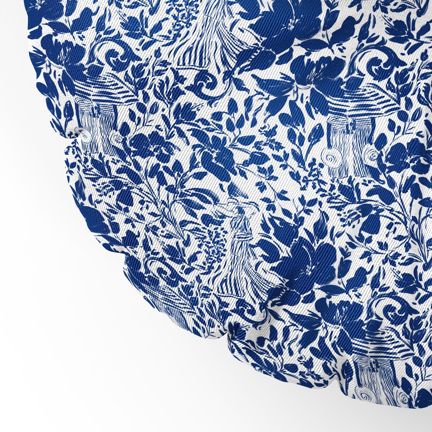 Marta Barragan Camarasa Chic Garden Walk Floor Pillow Round