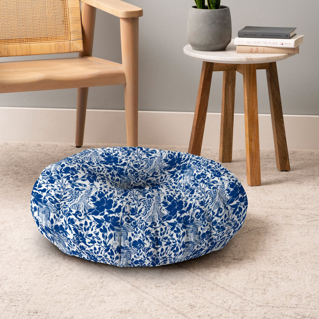 Marta Barragan Camarasa Chic Garden Walk Floor Pillow Round