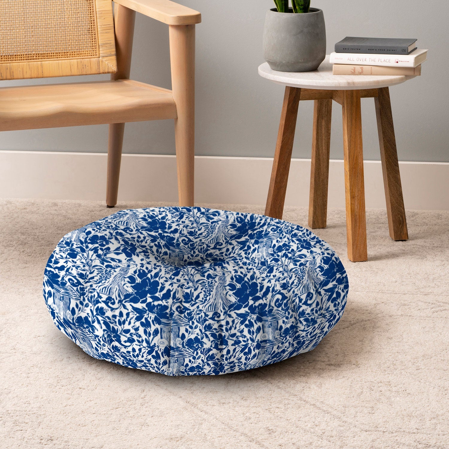 Marta Barragan Camarasa Chic Garden Walk Floor Pillow Round
