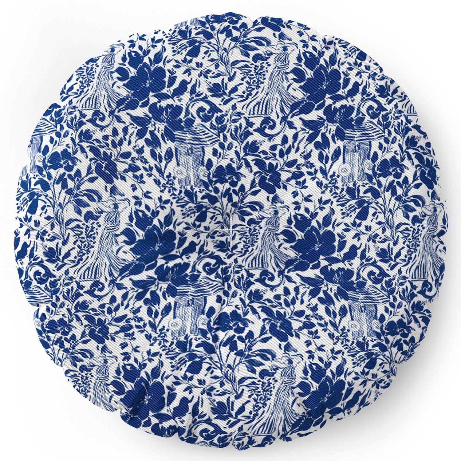 Marta Barragan Camarasa Chic Garden Walk Floor Pillow Round