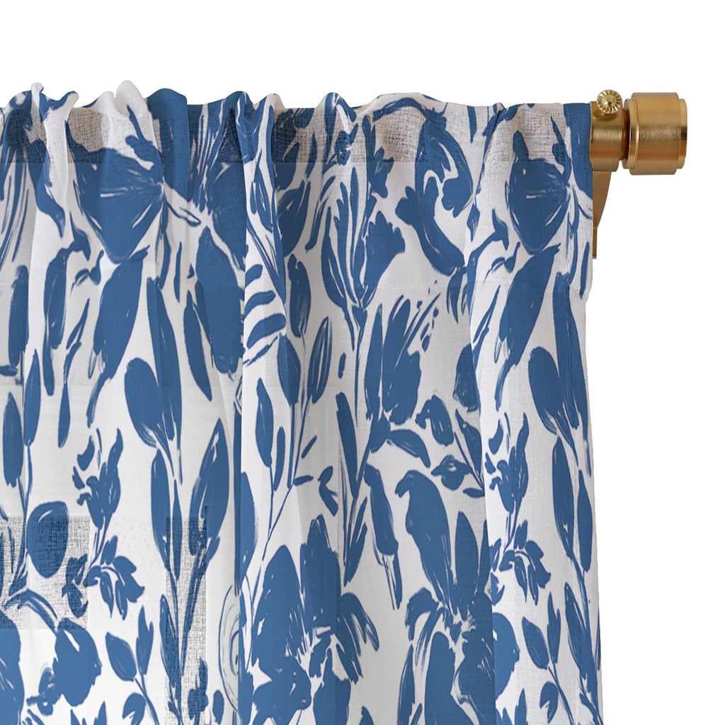 Marta Barragan Camarasa Chic Garden Walk Sheer Window Curtain