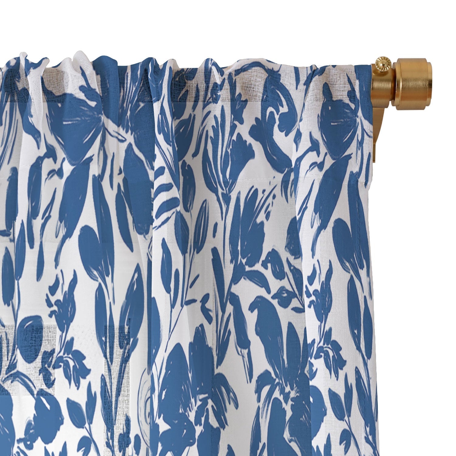 Marta Barragan Camarasa Chic Garden Walk Sheer Window Curtain