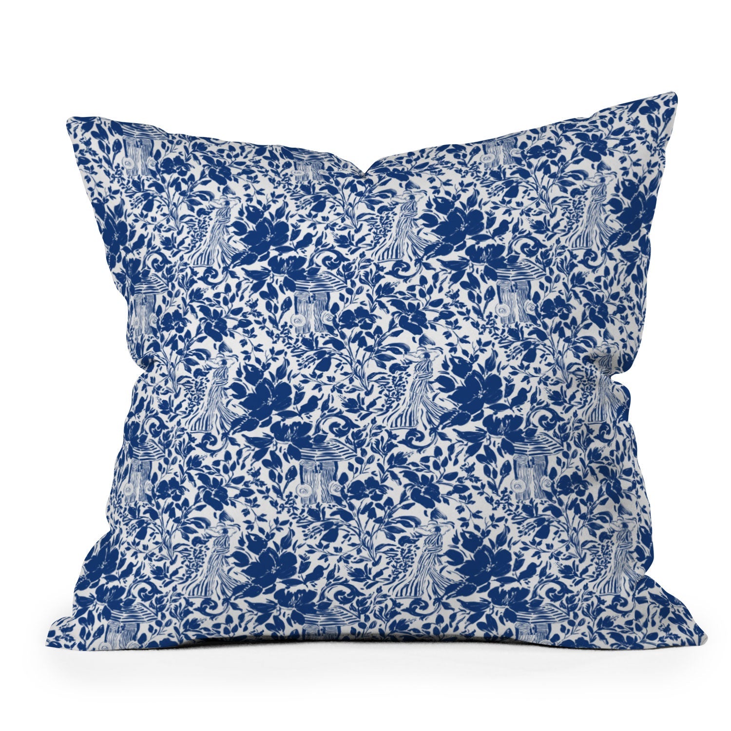 Marta Barragan Camarasa Chic Garden Walk Outdoor Throw Pillow