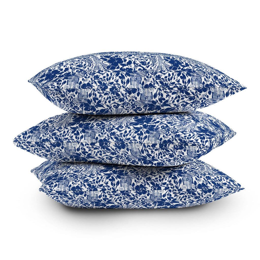 Marta Barragan Camarasa Chic Garden Walk Outdoor Throw Pillow
