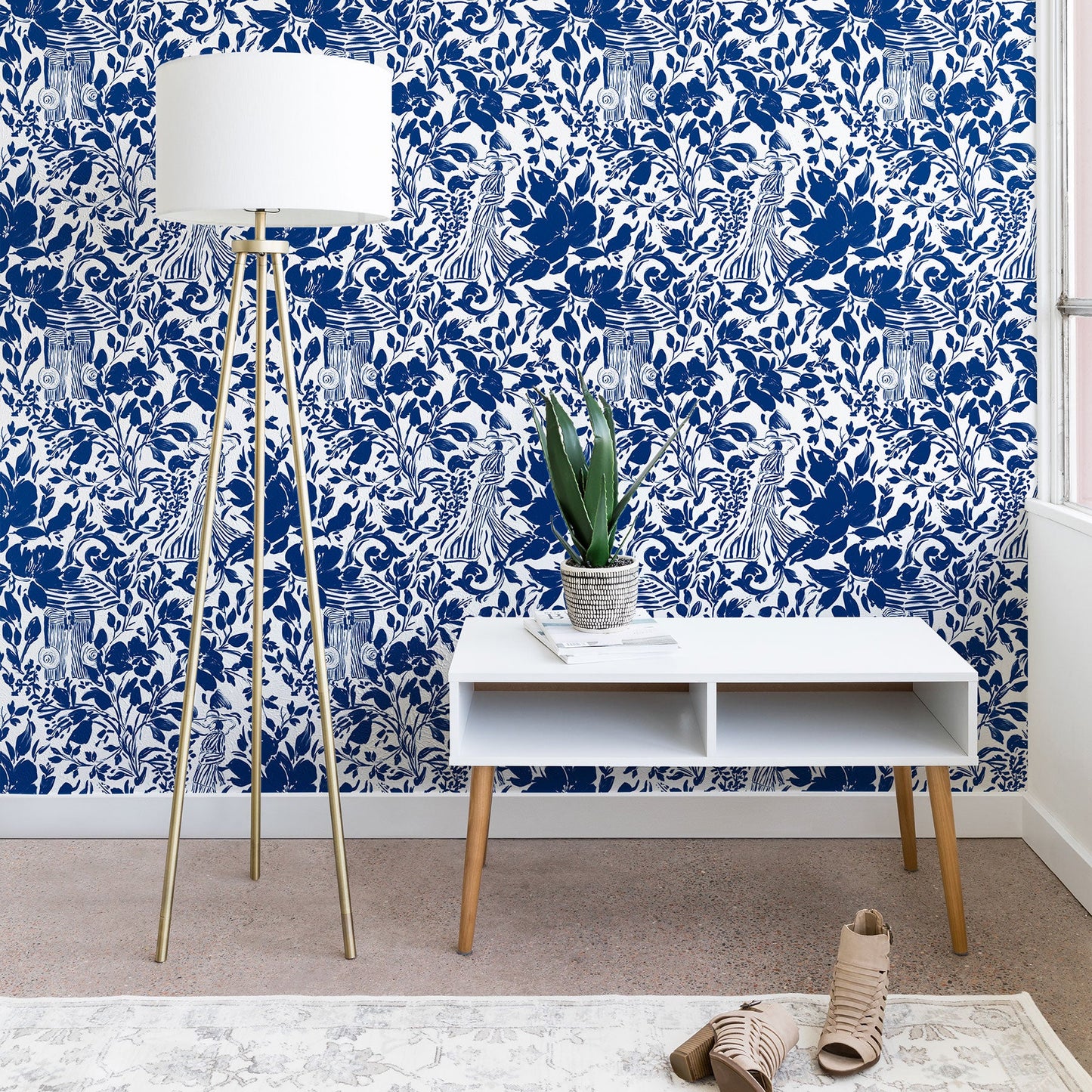 Marta Barragan Camarasa Chic Garden Walk Wallpaper