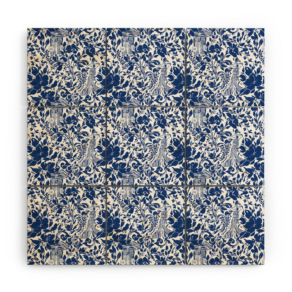 Marta Barragan Camarasa Chic Garden Walk Wood Wall Mural