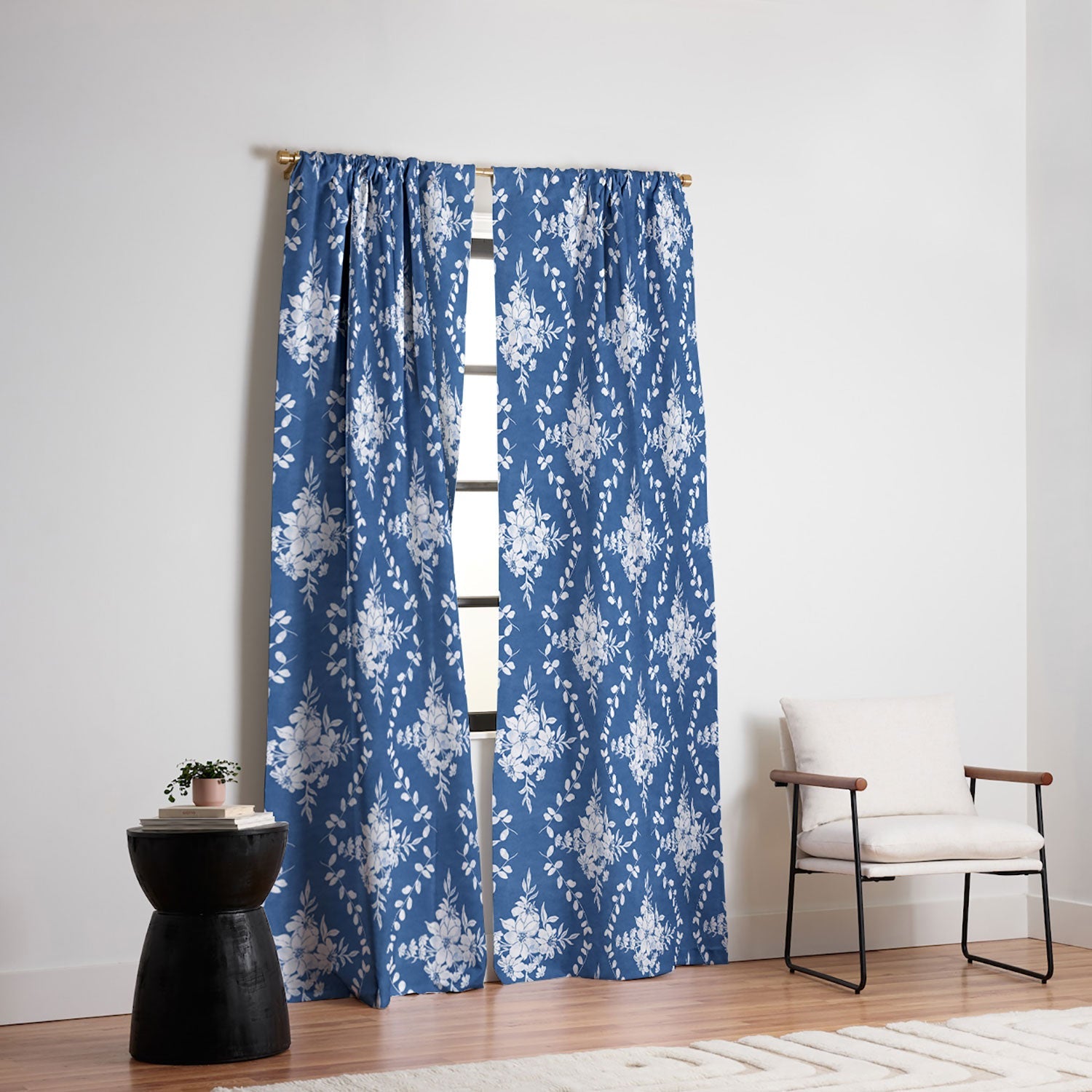 Marta Barragan Camarasa Chic Garden Whisper Blackout Window Curtain