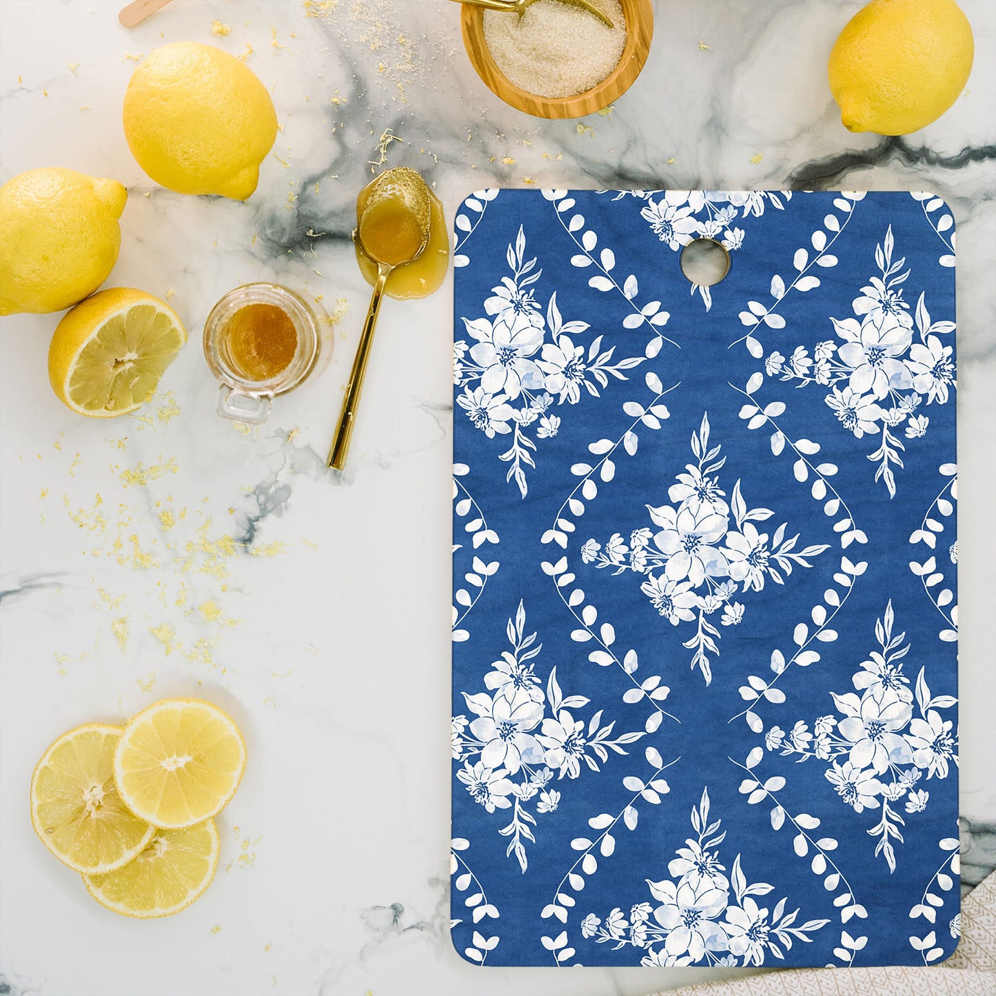 Marta Barragan Camarasa Chic Garden Whisper Cutting Board Rectangle