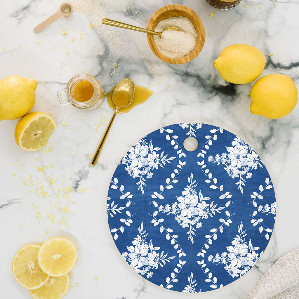 Marta Barragan Camarasa Chic Garden Whisper Cutting Board Round