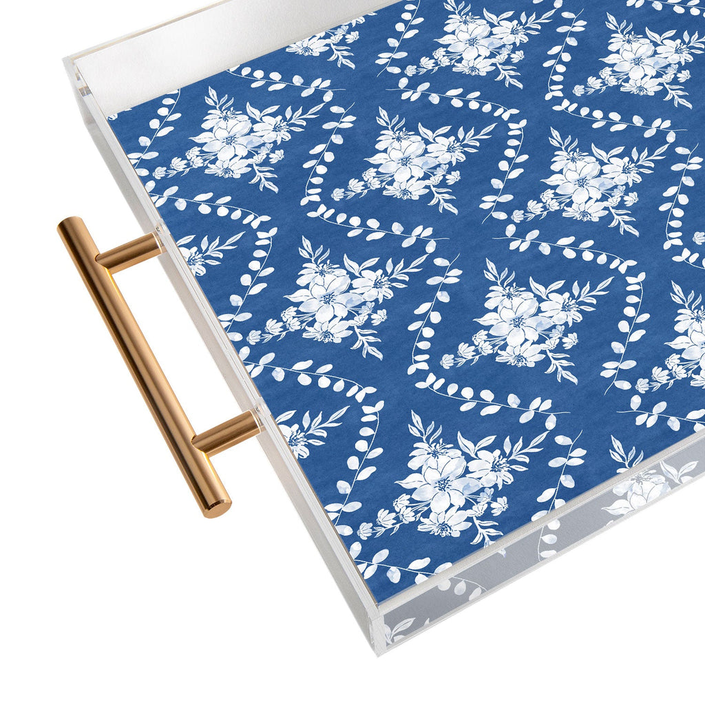 Marta Barragan Camarasa Chic Garden Whisper Acrylic Tray