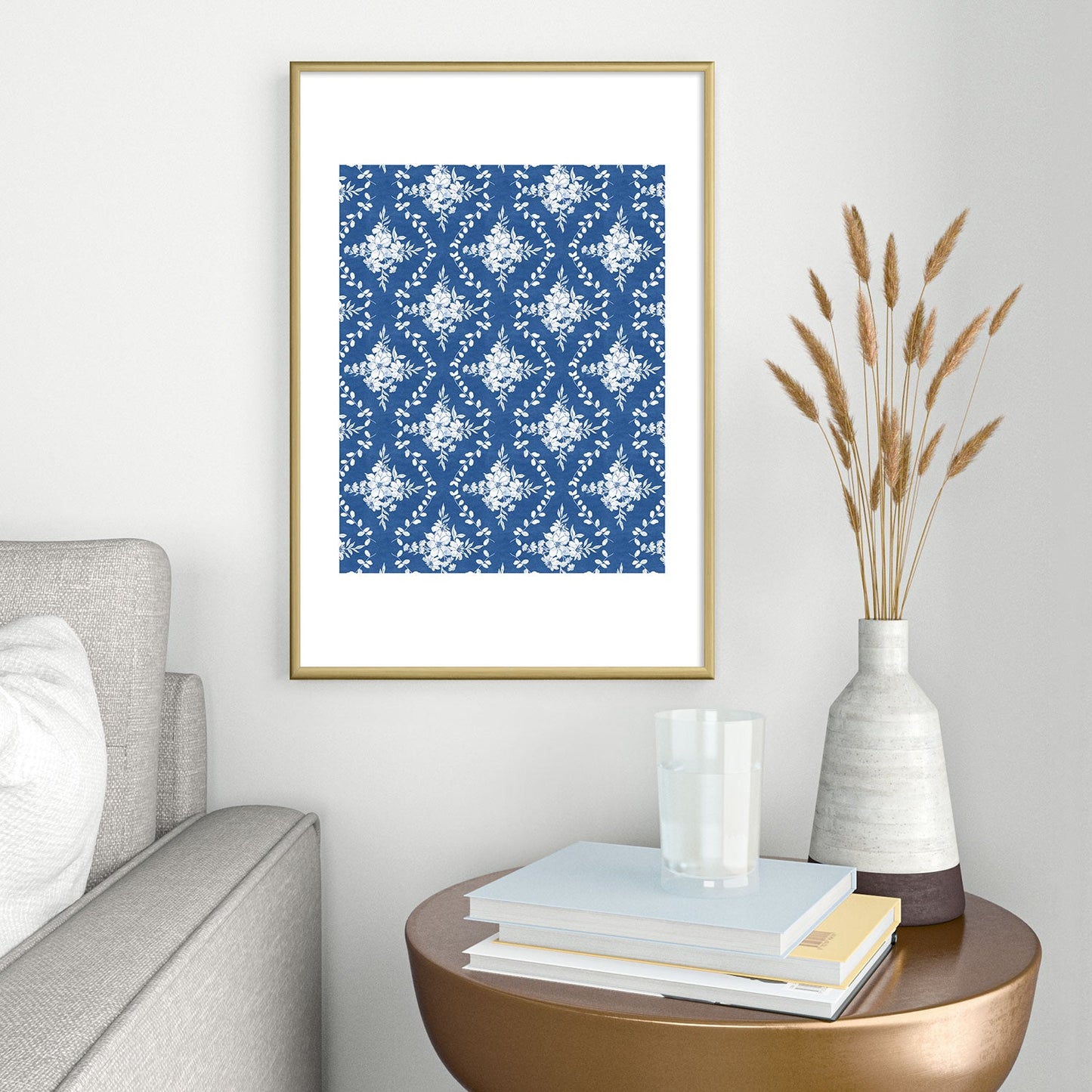 Marta Barragan Camarasa Chic Garden Whisper Metal Framed Art Print