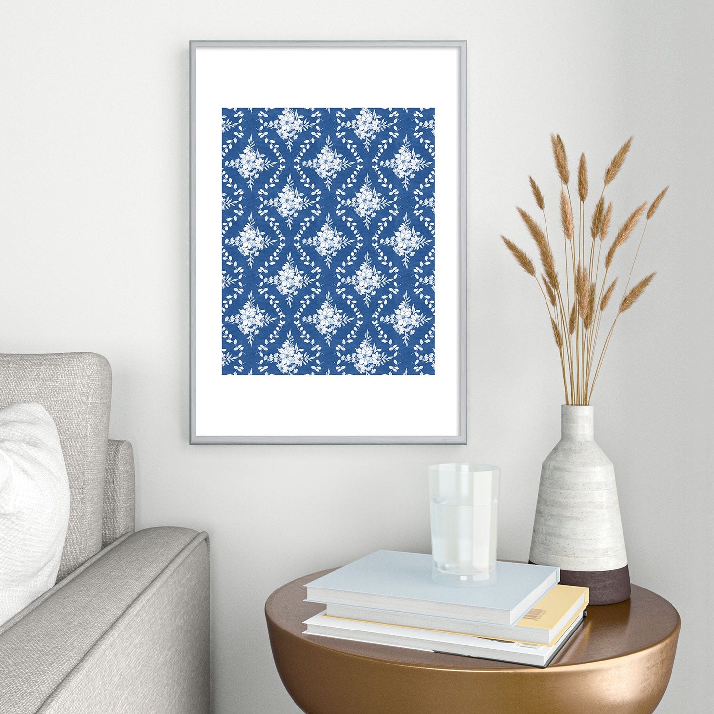 Marta Barragan Camarasa Chic Garden Whisper Metal Framed Art Print
