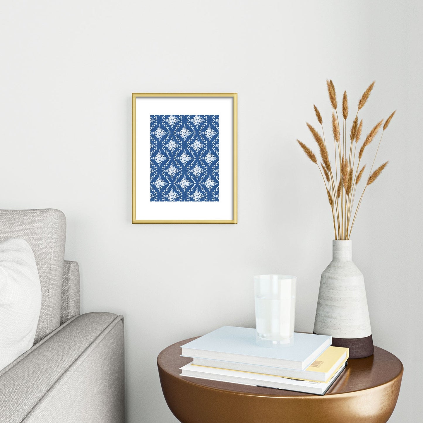 Marta Barragan Camarasa Chic Garden Whisper Metal Framed Art Print