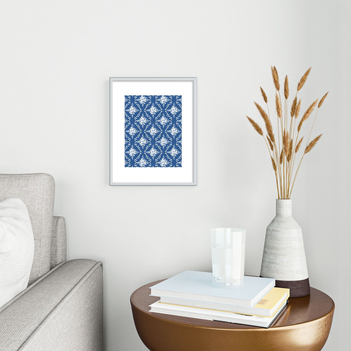 Marta Barragan Camarasa Chic Garden Whisper Metal Framed Art Print