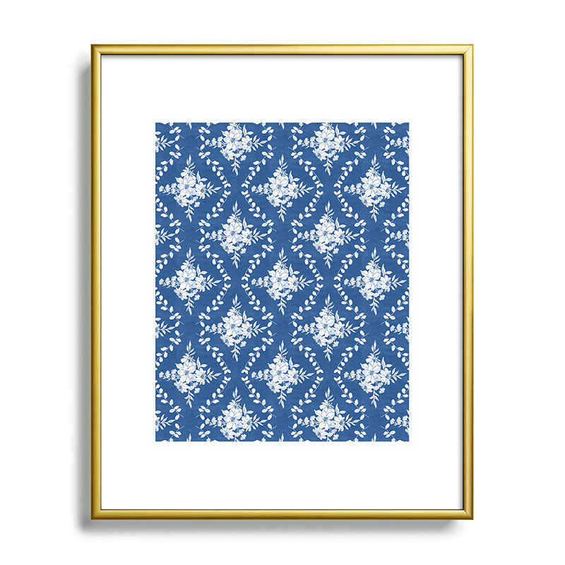 Marta Barragan Camarasa Chic Garden Whisper Metal Framed Art Print