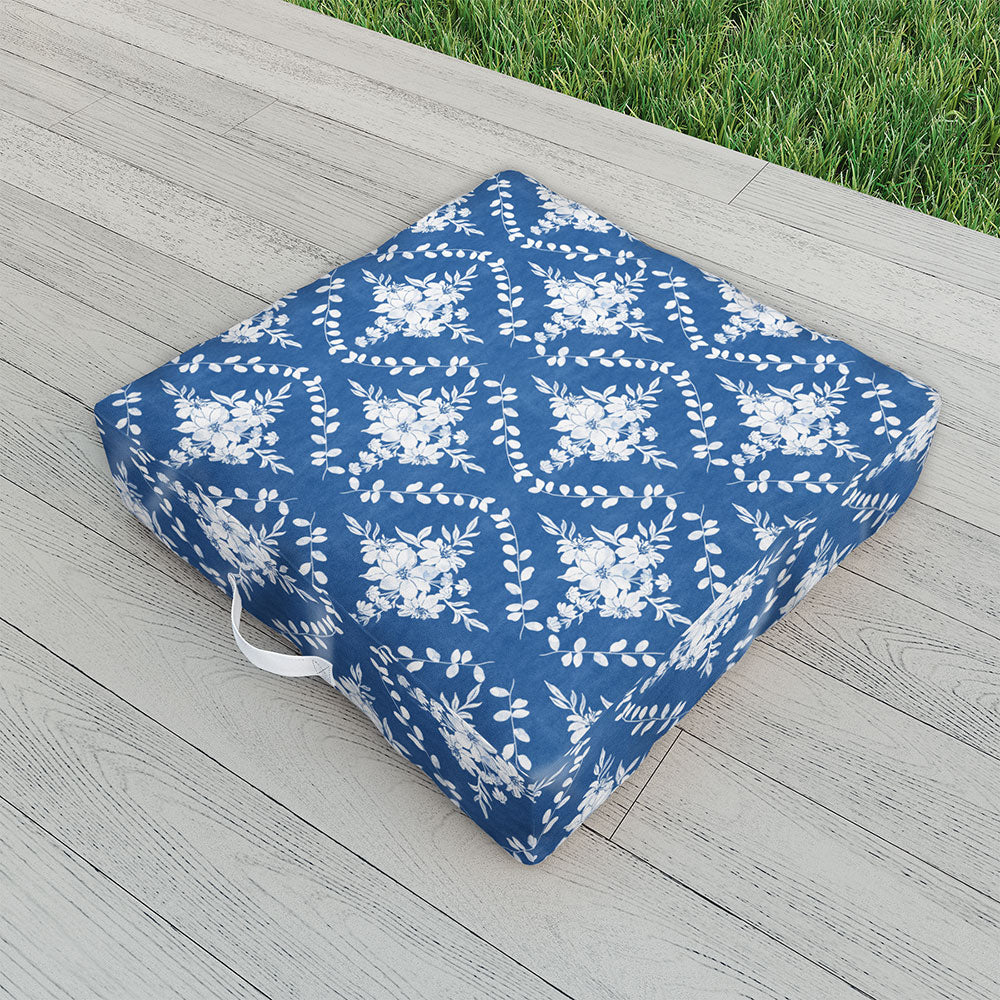 Marta Barragan Camarasa Chic Garden Whisper Outdoor Floor Cushion
