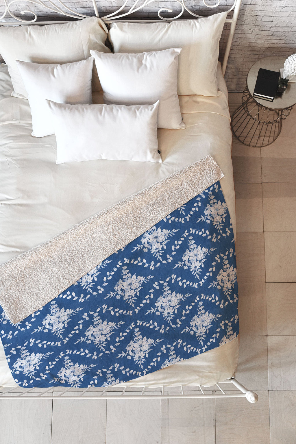 Marta Barragan Camarasa Chic Garden Whisper Fleece Throw Blanket