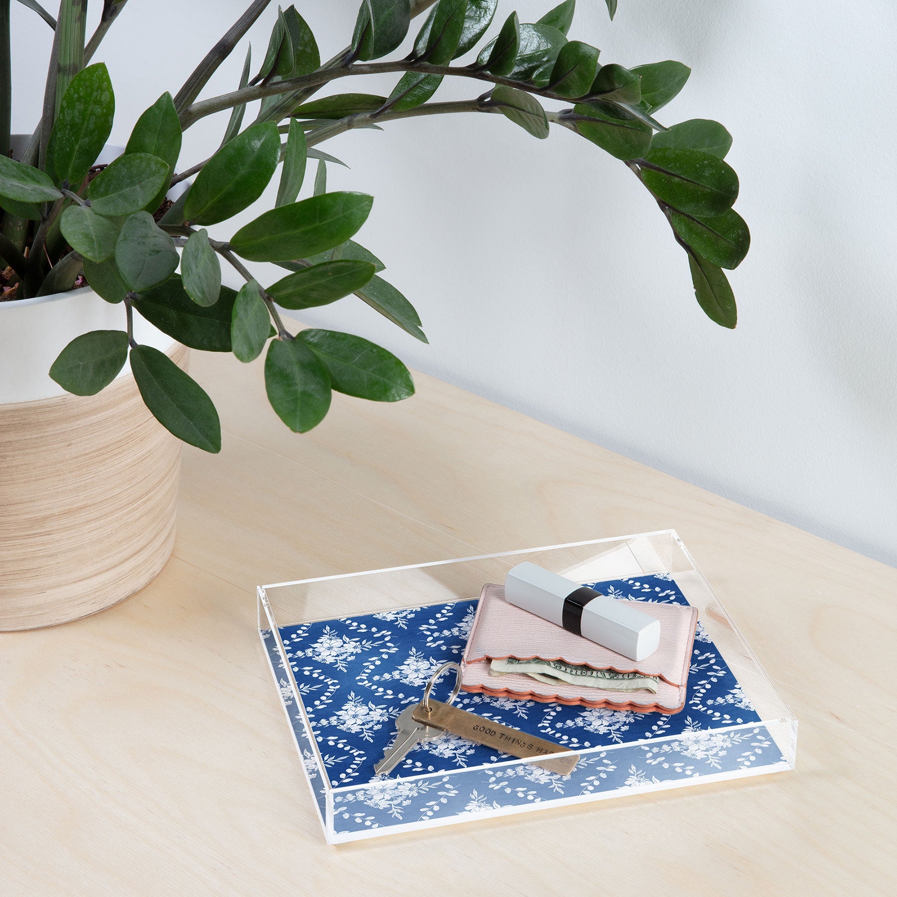 Marta Barragan Camarasa Chic Garden Whisper Acrylic Tray