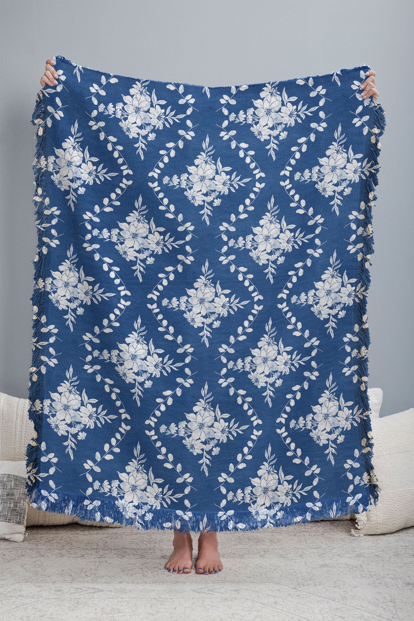 Marta Barragan Camarasa Chic Garden Whisper Throw Blanket