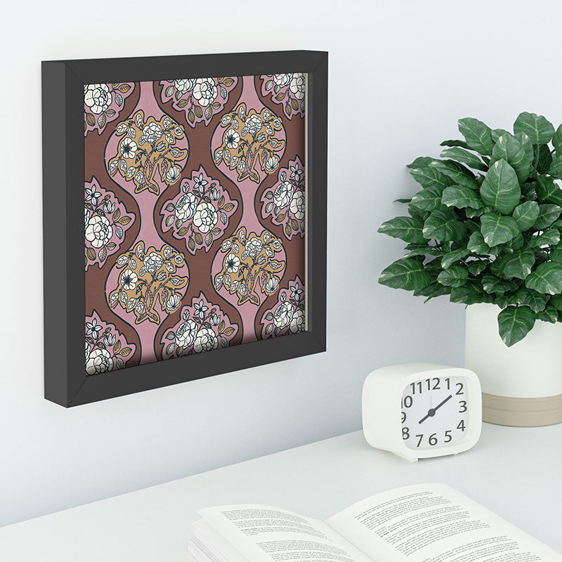 Marta Barragan Camarasa Classic Floral Arrangement Recessed Framing Square