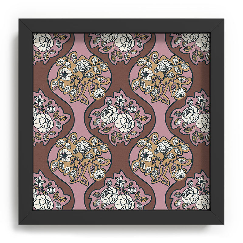 Marta Barragan Camarasa Classic Floral Arrangement Recessed Framing Square
