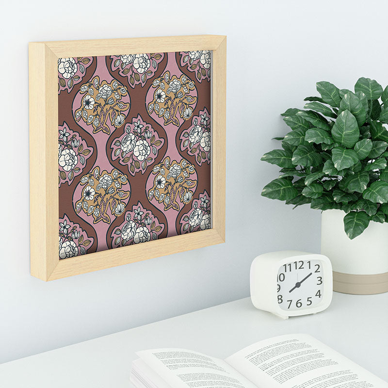Marta Barragan Camarasa Classic Floral Arrangement Recessed Framing Square
