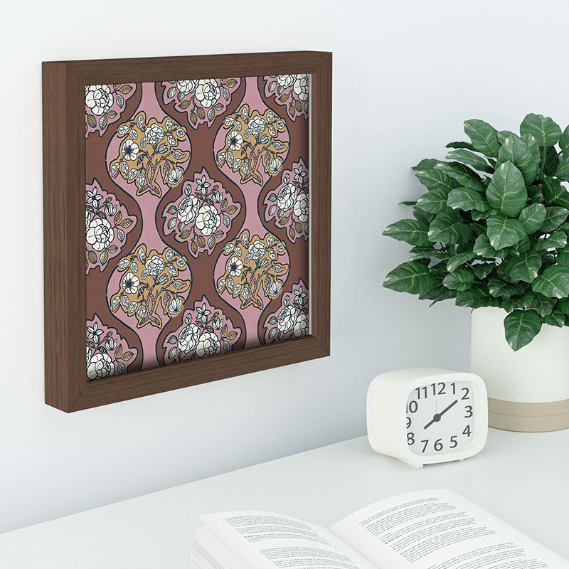 Marta Barragan Camarasa Classic Floral Arrangement Recessed Framing Square