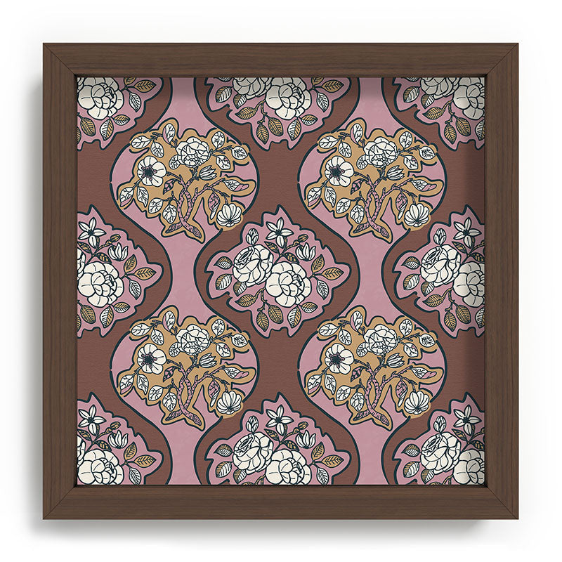 Marta Barragan Camarasa Classic Floral Arrangement Recessed Framing Square