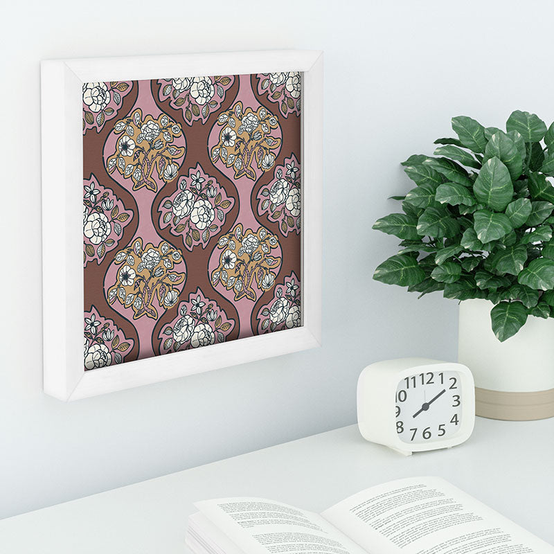 Marta Barragan Camarasa Classic Floral Arrangement Recessed Framing Square