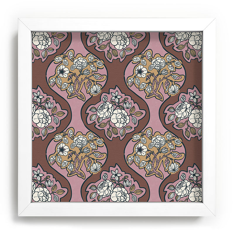 Marta Barragan Camarasa Classic Floral Arrangement Recessed Framing Square
