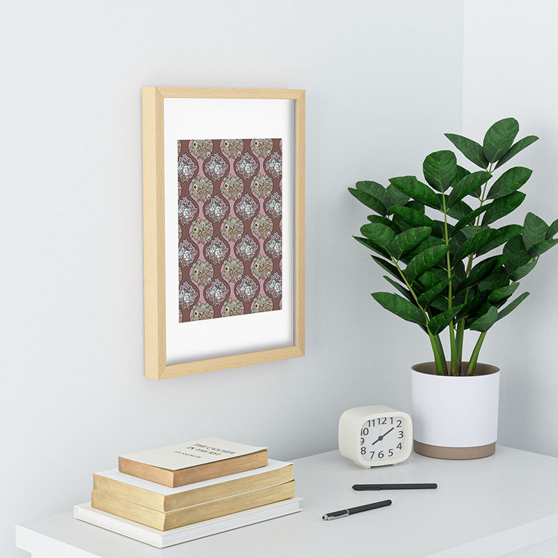 Marta Barragan Camarasa Classic Floral Arrangement Recessed Framing Rectangle