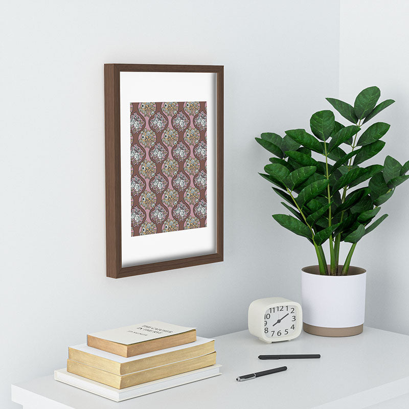 Marta Barragan Camarasa Classic Floral Arrangement Recessed Framing Rectangle