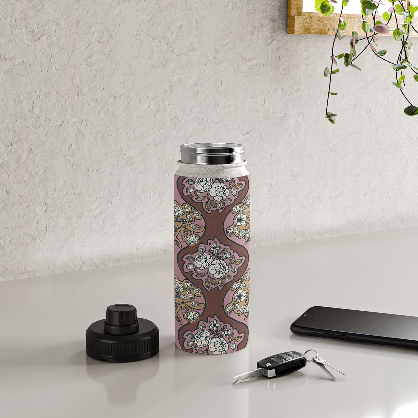 Marta Barragan Camarasa Classic Floral Arrangement Water Bottle