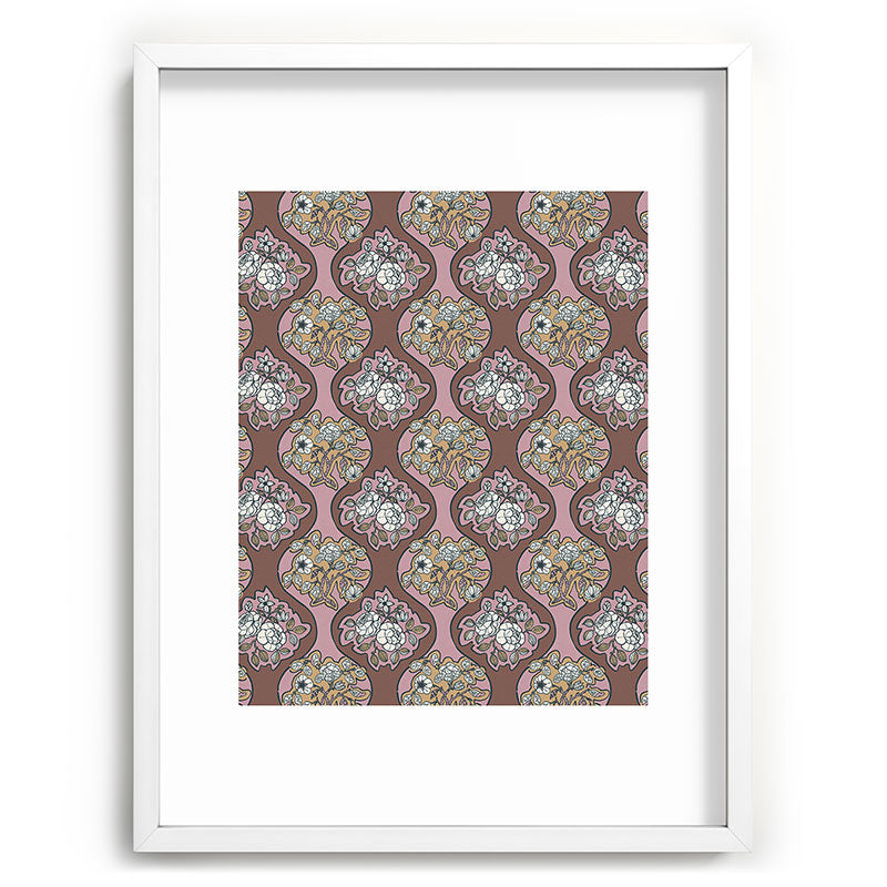 Marta Barragan Camarasa Classic Floral Arrangement Recessed Framing Rectangle