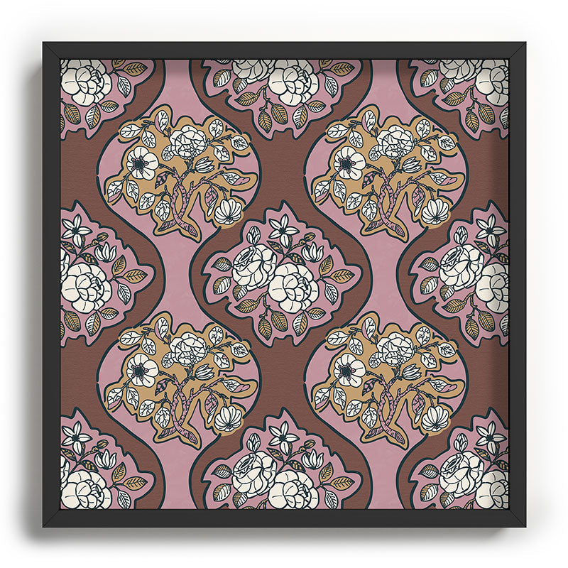 Marta Barragan Camarasa Classic Floral Arrangement Recessed Framing Square