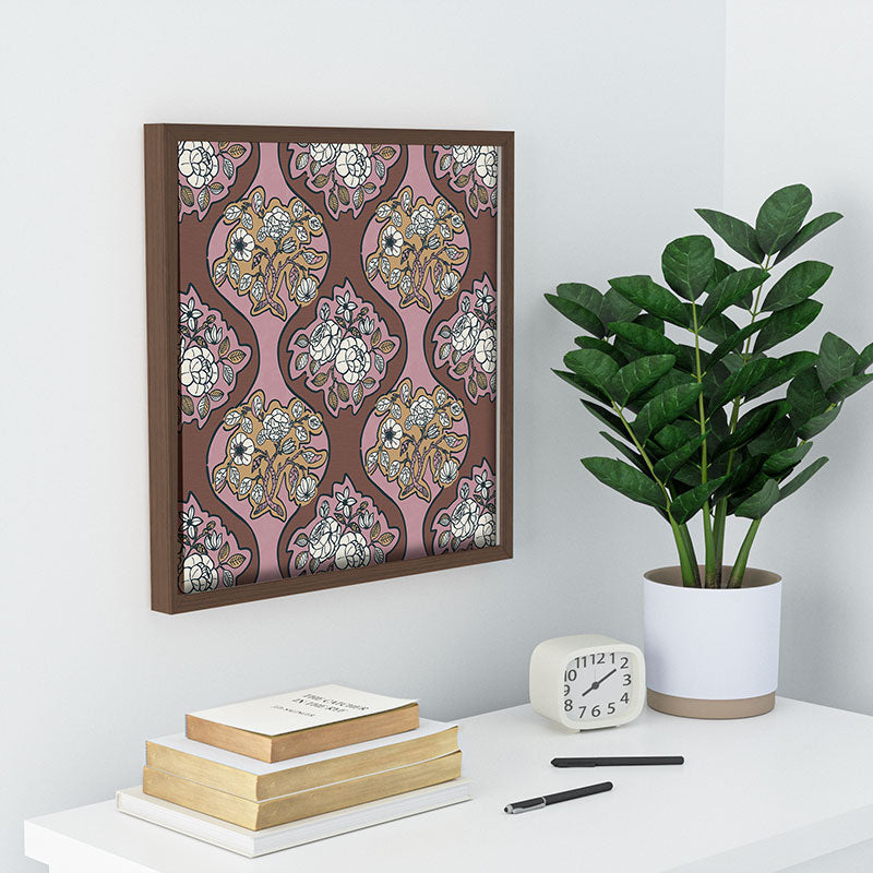 Marta Barragan Camarasa Classic Floral Arrangement Recessed Framing Square