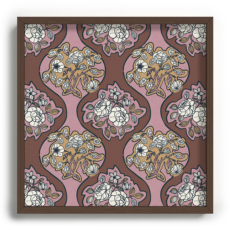 Marta Barragan Camarasa Classic Floral Arrangement Recessed Framing Square