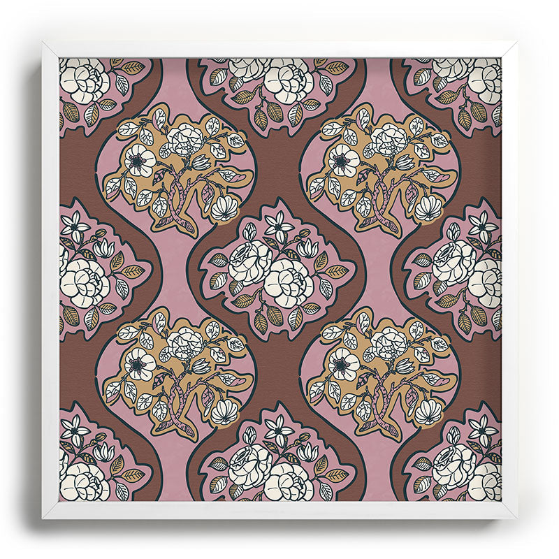 Marta Barragan Camarasa Classic Floral Arrangement Recessed Framing Square